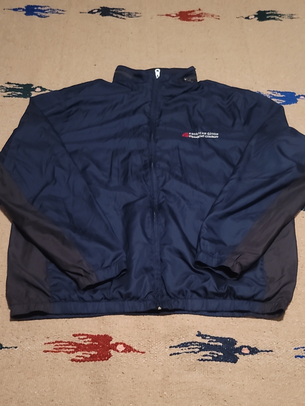 Port Authority Navy Windbreaker Jacket with Zip Hood